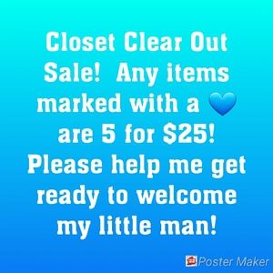 💙5 for $25 Closet Clear Out!!💙